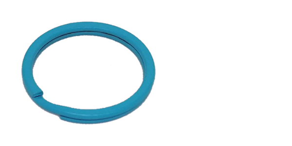 Split ring Flat (25mm) Light Blue