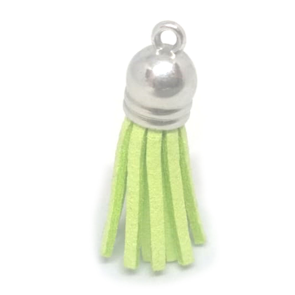 Tassel Lime with Silver cap