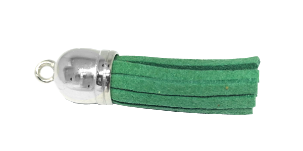 Tassel Green with Silver cap