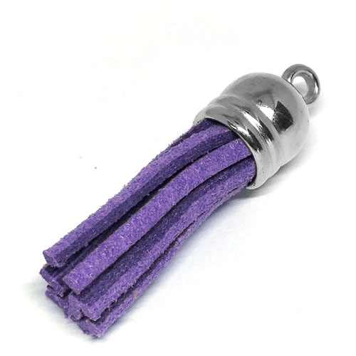 Tassel Purple with Silver cap