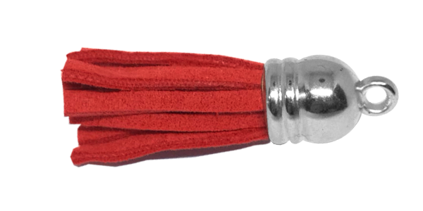 Tassel Red with Silver cap