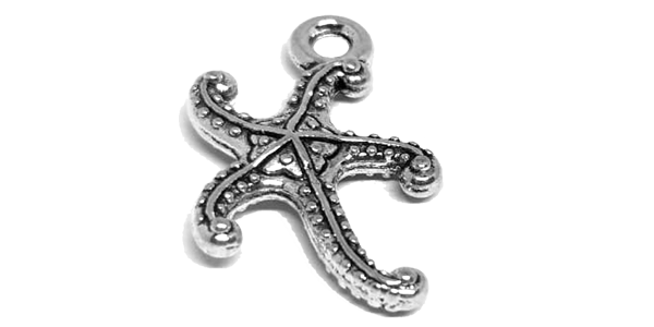 Charm, 12 Identical Sea star (Starfish) charms