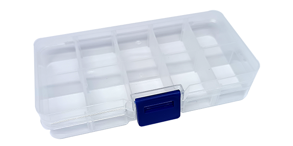 Box, Plastic with 10 compartments