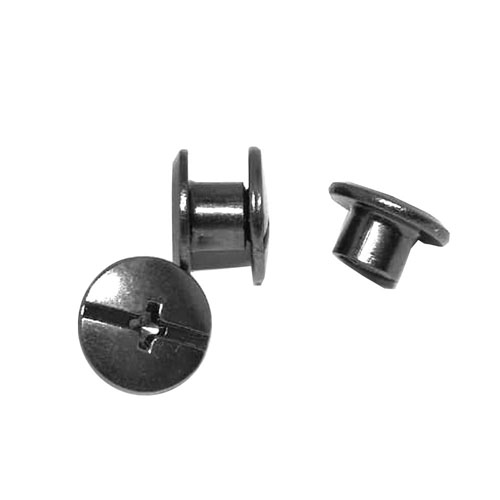 Interlocking screw 4mm, Metal Black